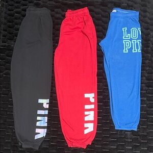 PINK Victoria's Secret womans! Black, Red, Blue get all 3 for one price